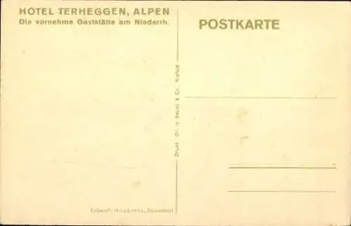 Ak Alpen am Niederrhein, Hotel Terheggen