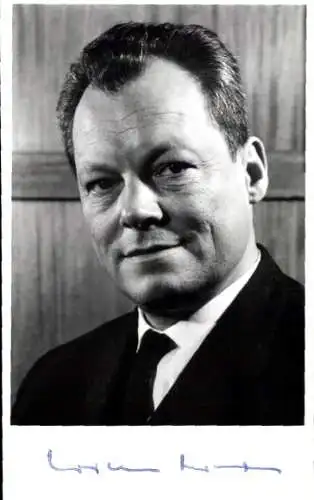 Foto Politiker Willy Brandt, Bundeskanzler, BRD, Portrait