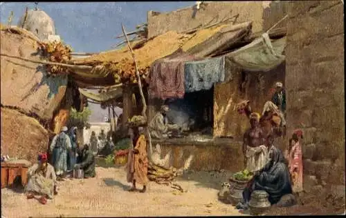 Künstler Ak Khartum Sudan, Scène de rue