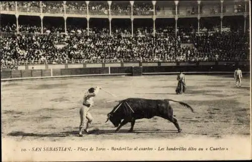 Ak Donostia San Sebastian Baskenland, Stierkampf