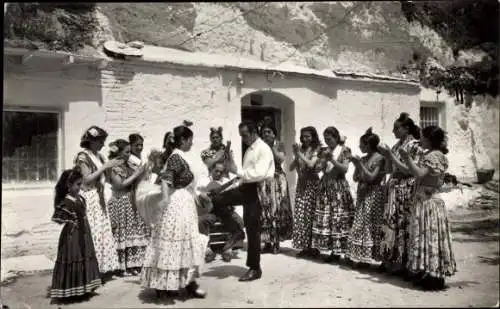 Ak Granada Andalusien Spanien, Gitanos del Sacro Monte