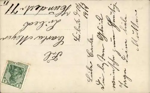 Ak Zwei Kinder, Porträt, Blumenkorb