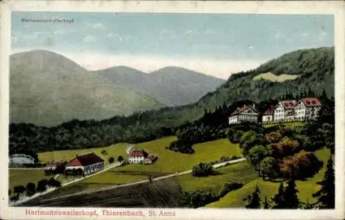 Ak Thierenbach Jungholtz Jungholz Elsass Haut Rhin, Hartmannsweilerkopf, St. Anna