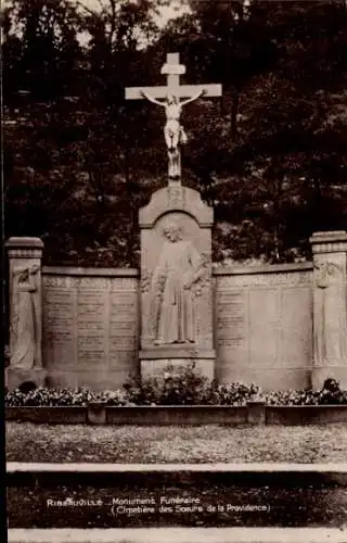 Ak Ribeauvillé Rappoltsweiler Alsace Haut Rhin, Begräbnisdenkmal, Providence Sisters Cemetery