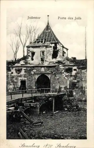 Ak Straßburg Straßburg Elsass Bas-Rhin, Tor der Juden