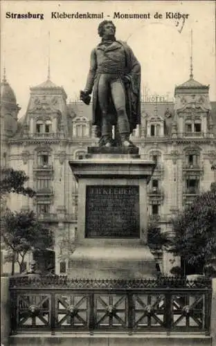 Ak Straßburg Straßburg Elsass Bas-Rhin, Kleberdenkmal