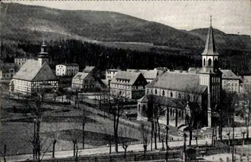 Ak Kuźnice Świdnickie Fellhammer Boguszów Gorce Gottesberg Rothenbach Schlesien, Kirchen, Wildberge