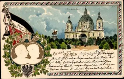 Präge Litho Berlin, Deutsches Kaiserpaar, Neuer Dom