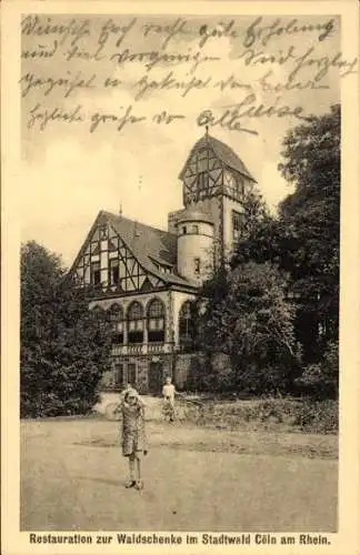 Ak Köln am Rhein, Stadtwald, Restaurant zur Waldschenke