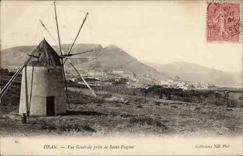 Ak Oran Algerien, Gesamtansicht von Saint Eugène aus