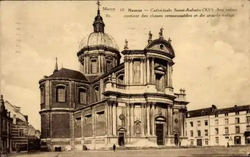 Ak Namur Wallonien, Kathedrale Saint-Aubain