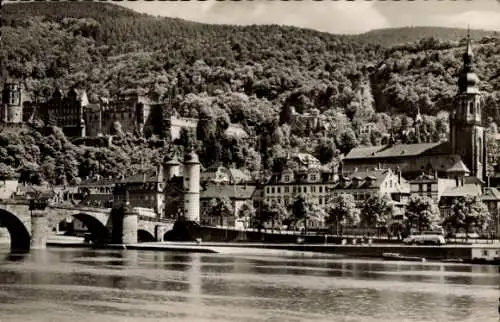 Ak Heidelberg am Neckar, Teilansicht, Morgenstimmung