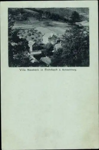 Ak Rohrbach bei Saalfeld Thüringen, Villa Neubeck