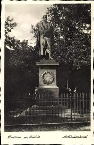 Ak Parchim in Mecklenburg, Moltkedenkmal