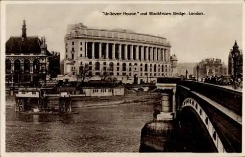 Ak London City England, Unilever House, Blackfriars Bridge