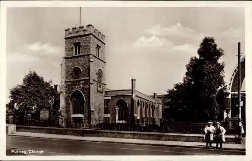 Ak Putney London England, Kirche