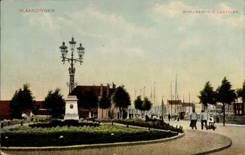 Ak Vlaardingen Südholland, Monumentale Laterne