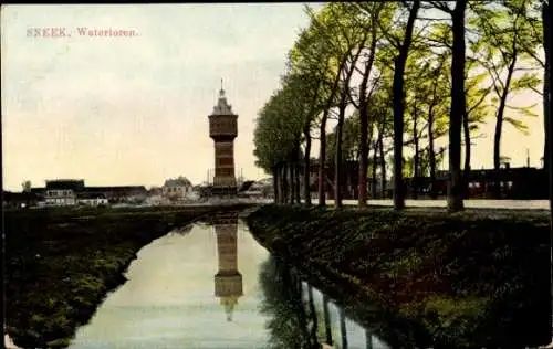 Ak Sneek-Friesland Niederlande, Wasserturm