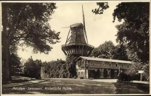 Ak Potsdam Sanssouci, Historische Mühle