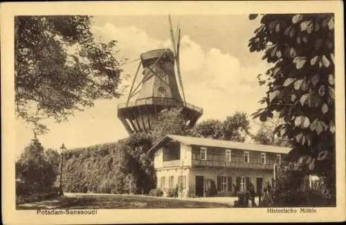 Ak Potsdam Sanssouci, Historische Mühle