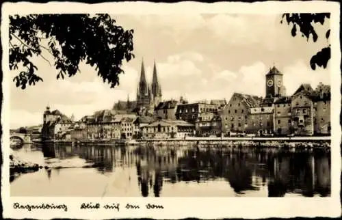 Ak Regensburg an der Donau Oberpfalz, Blick auf den Dom