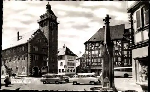 Ak Mosbach am Odenwald Baden, Teilansicht