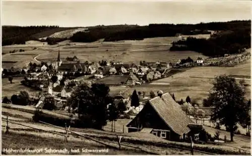 Ak Schonach Schwarzwald, Totalansicht