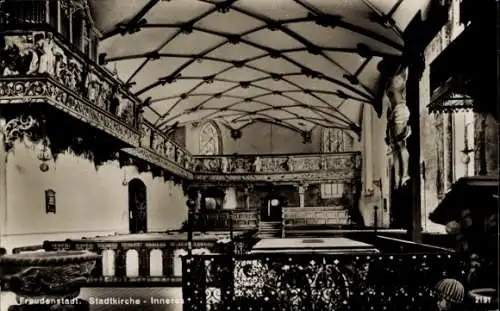 Ak Freudenstadt im Schwarzwald, Stadtkirche, Innenansicht