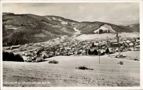 Ak Neustadt im Schwarzwald, Gesamtansicht, Winter