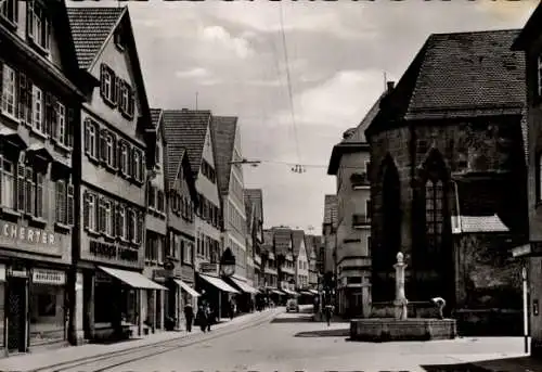 Ak Reutlingen in Württemberg, Untere Wilhelmstraße, Geschäfte