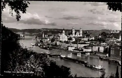 Ak Passau in Niederbayern, Blick von der Rieserstraße