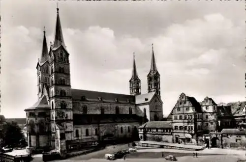 Ak Bamberg in Oberfranken, Dom und alte Hofhaltung