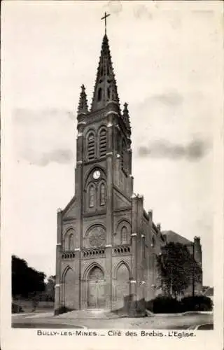 Ak Bully les Mines Pas de Calais, Cite des Brebis, Eglise