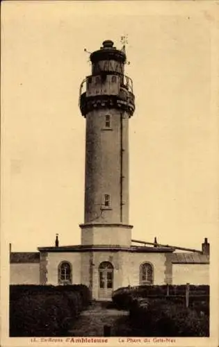 Ak Boulogne sur Mer Pas de Calais, Cap Gris Nez, Phare