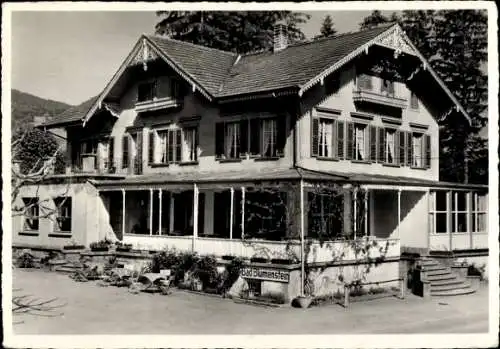 Ak Blumenstein Kanton Bern, Bad Blumenstein, Wohnhaus Familie Wenger, Veranda