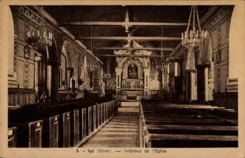 Ak Igé Orne, Interieur de l'Eglise