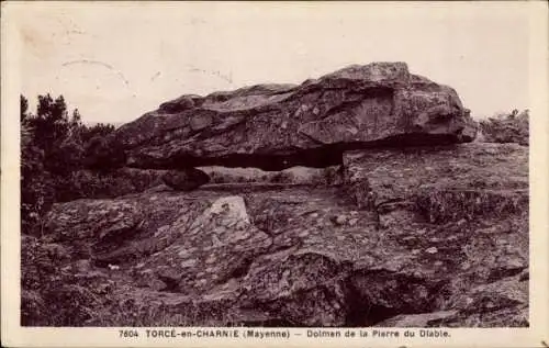 Ak Torce en Charnie Mayenne, Dolmen de la Pierre du Diable