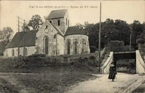 Ak Vaux sur Seine Yvelines, Kirche