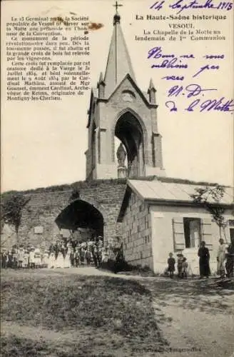 Ak Vesoui Haute-Saone, Chapelle de la Motte und lendemain de 1 Communion