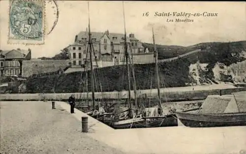 Ak Saint Valéry en Caux Seine Maritime, Möwen