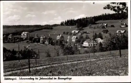 Ak Černá Hora Schwarzenberg Janské Lázně Johannisbad Reg. Königgrätz, Teilansicht