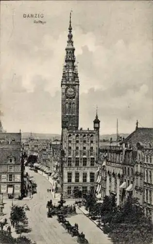 Ak Gdańsk Danzig, Rathaus