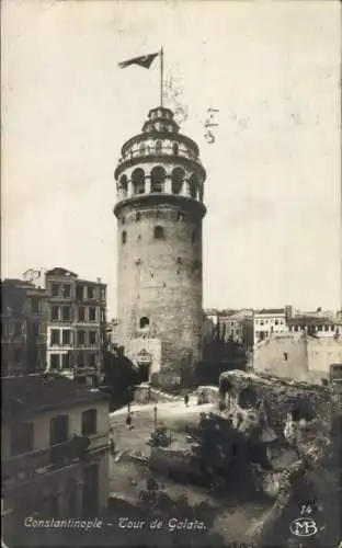 Ak Konstantinopel Istanbul Türkei, Tour de Galata