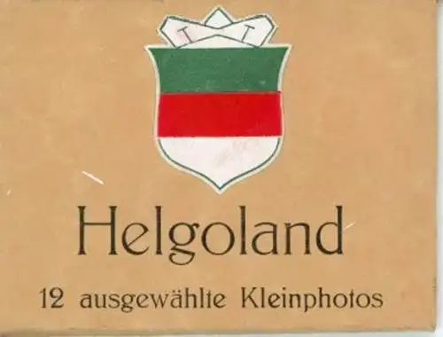 Set von 12 Ak Kleinphotos Nordseeinsel Helgoland