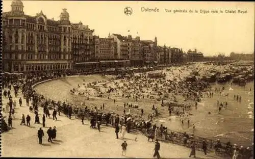 Set von 10 AK keines Album Ostende Westflandern