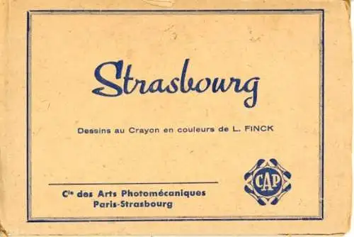 Set von 8 Ak Paris Strasbourg im Umschlag