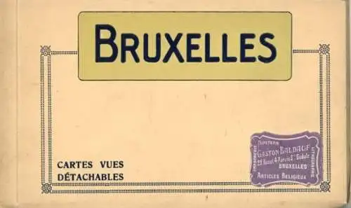 Kleines Album mit 16 Ak Bruxelles Brüssel