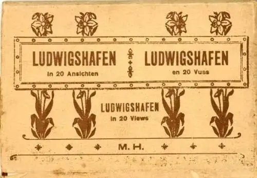 Set von 14 Ak im Umschlag Ludwigshafen am Rhein