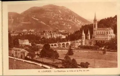 kleines Album 20 Ak Lourdes Hautes Pyrénées