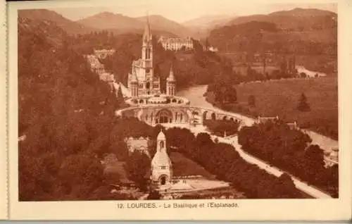 kleines Album 20 Ak Lourdes Hautes Pyrénées